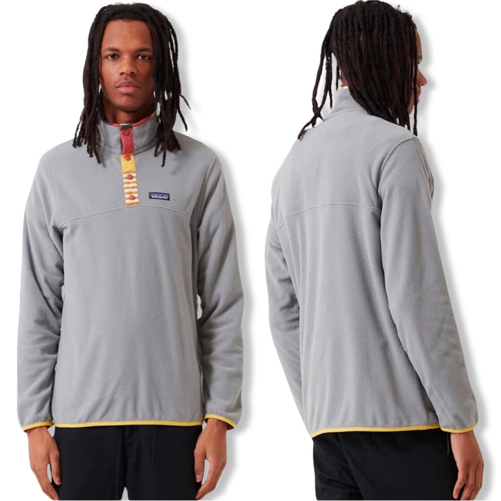 Patagonia Micro D Snap T Pullover in Feather Grey